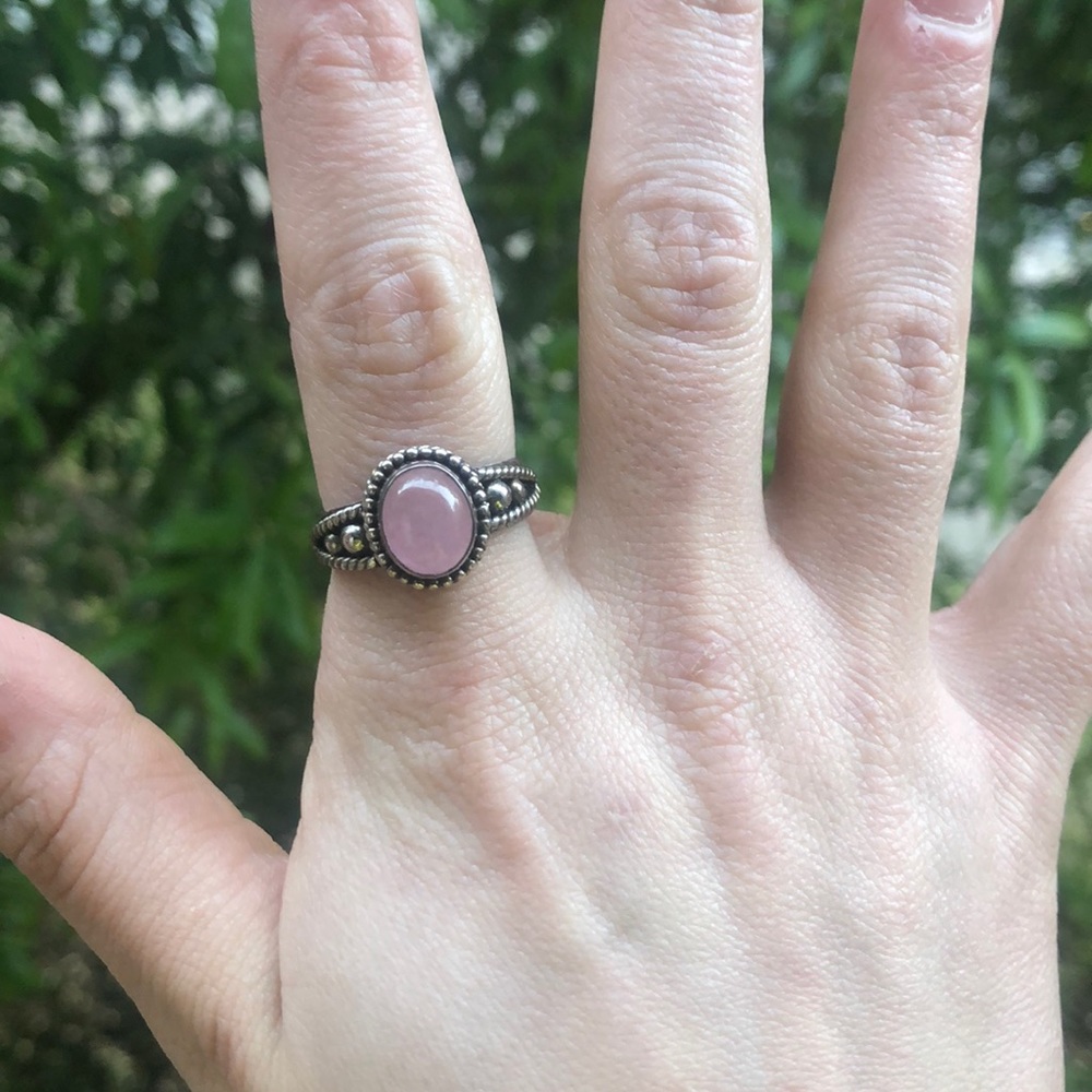 Genuine Chalcedony, 925 Sterling Silver SIZE 8